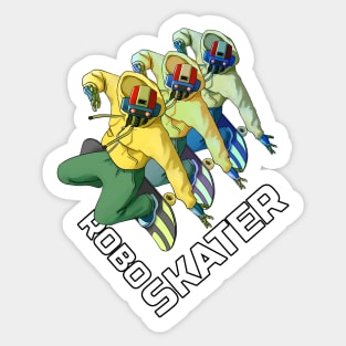 Robo Skater Sticker